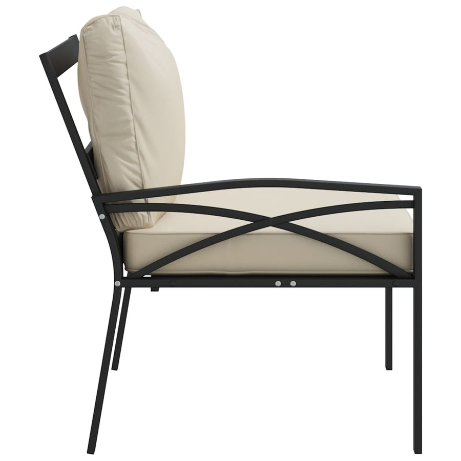 Tuinstoelen Met Kleurige Kussens 6X75X79 Cm Staal Zand
