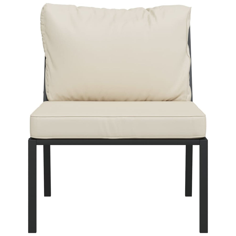 Tuinstoelen Met Kleurige Kussens 60X74X79 Cm Staal Zand