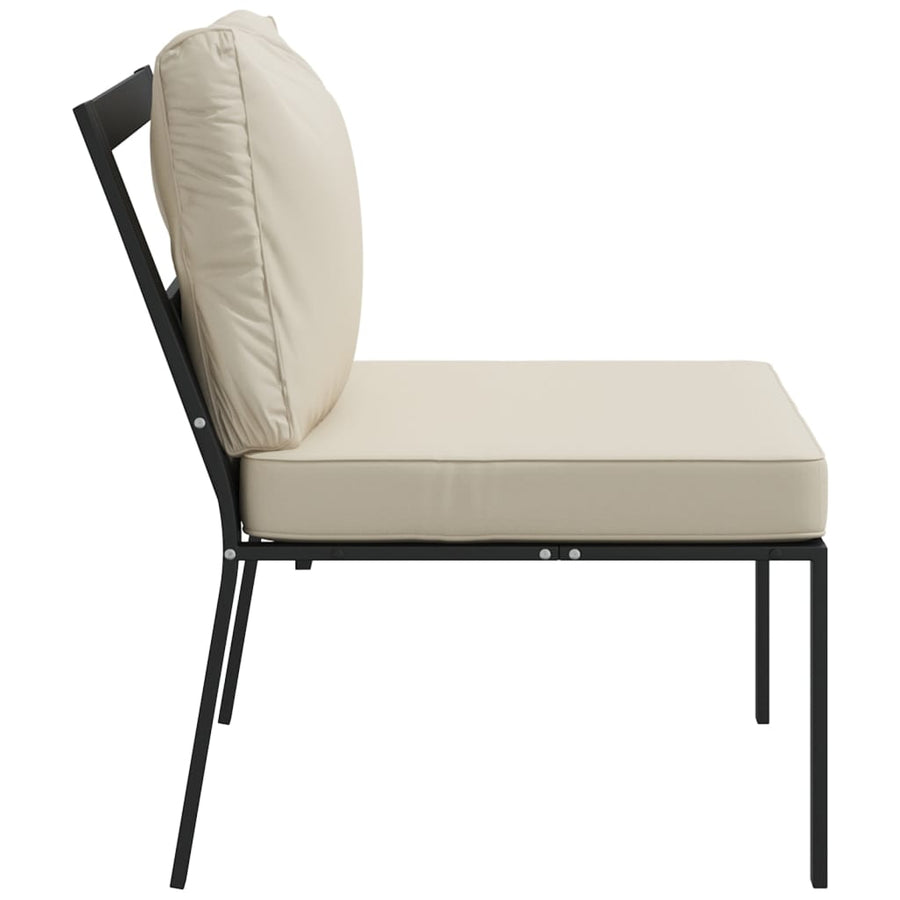 Tuinstoelen Met Kleurige Kussens 60X74X79 Cm Staal Zand