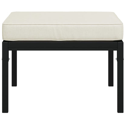 Tuinvoetenbanken Met Kleur Kussens 2 St 60X60X35 Cm Staal Zand