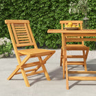 Foldable garden chairs 2 pcs 47x63x90 cm solid teak wood