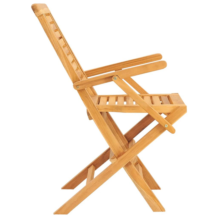 Tuinstoelen 2 St Inklapbaar 56X63X90 Cm Massief Teakhout
