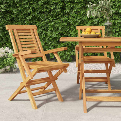 Tuinstoelen 2 St Inklapbaar 56X63X90 Cm Massief Teakhout