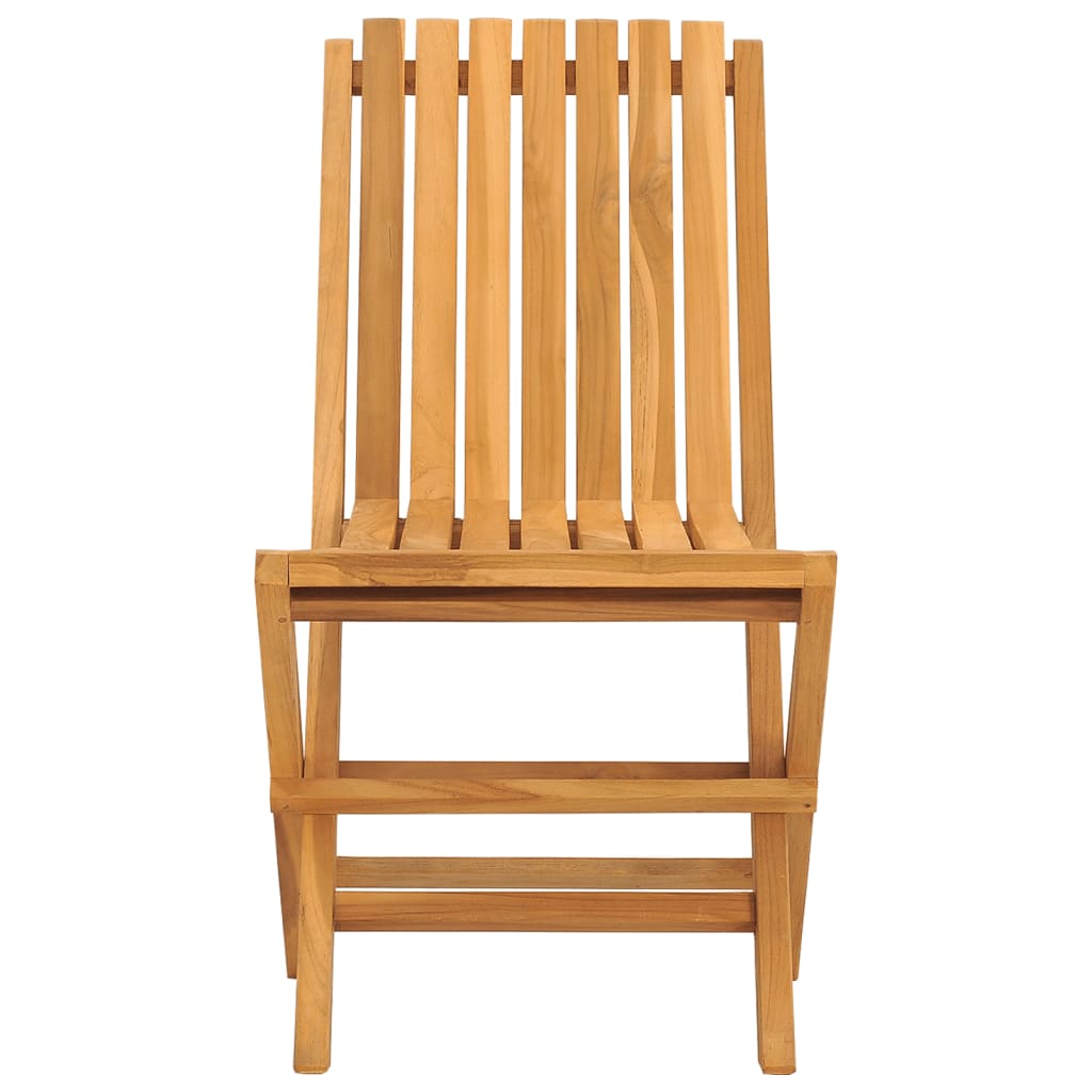 Tuinstoelen Inklapbaar 47X47X89 Cm Massief Teakhout 2 Zonder armleuning