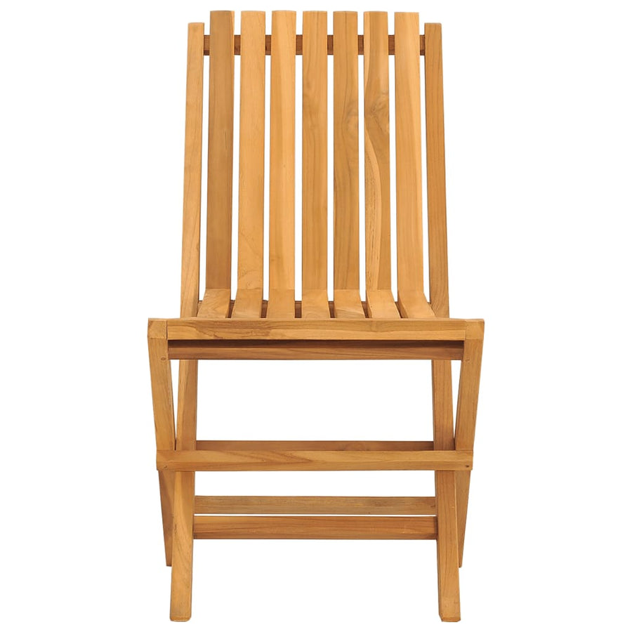 Tuinstoelen Inklapbaar 47X47X89 Cm Massief Teakhout 2 Zonder armleuning