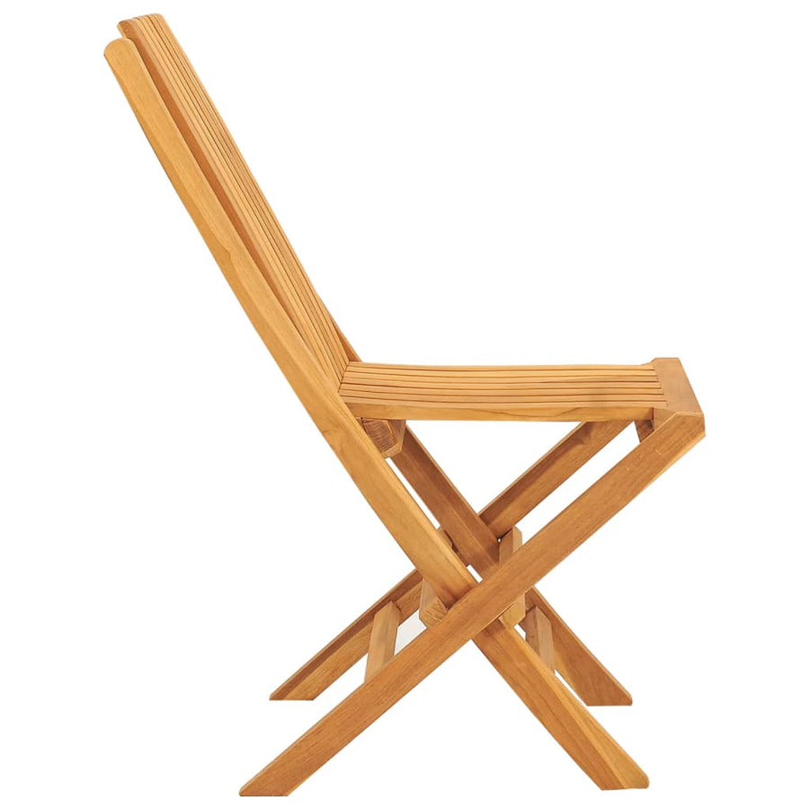 Tuinstoelen Inklapbaar 47X47X89 Cm Massief Teakhout 2 Zonder armleuning
