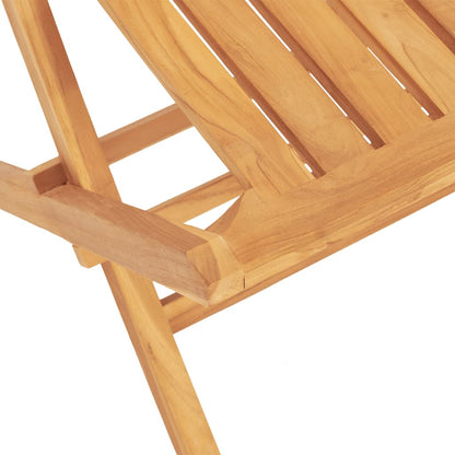 Tuinstoelen Inklapbaar 47X47X89 Cm Massief Teakhout 2 Zonder armleuning