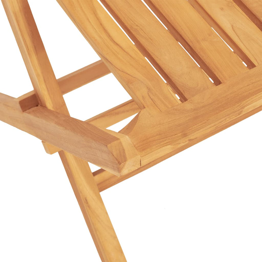 Tuinstoelen Inklapbaar 47X47X89 Cm Massief Teakhout 2 Zonder armleuning