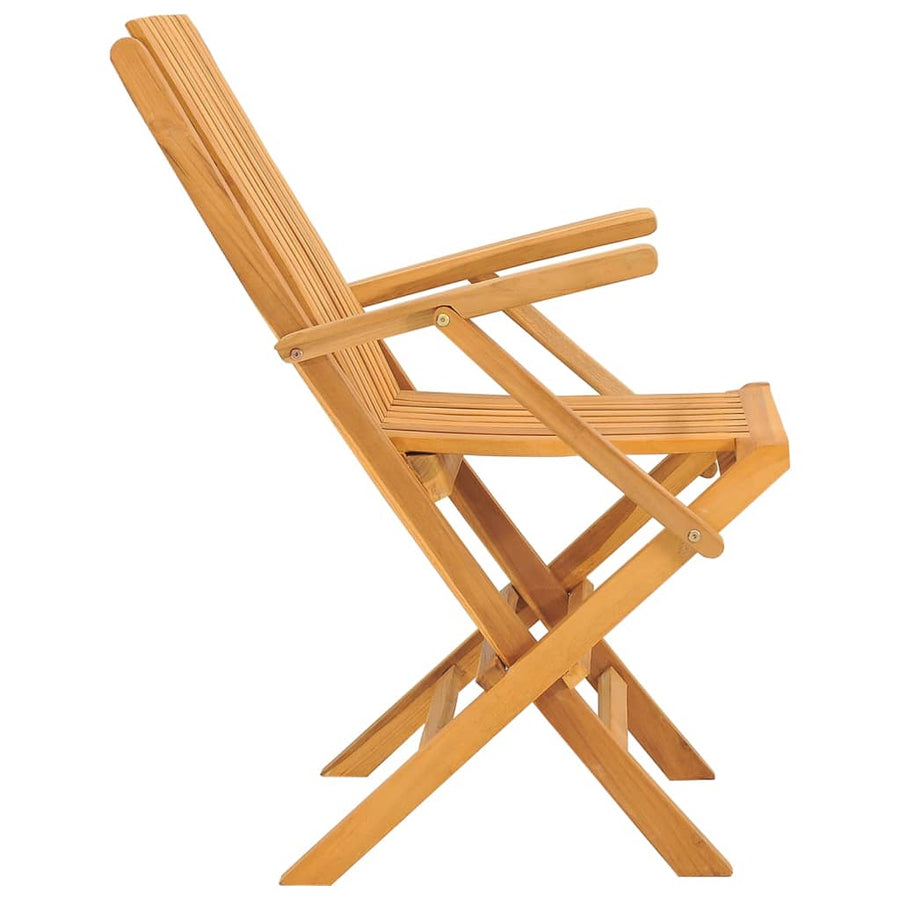 Tuinstoelen Inklapbaar 61X67X90 Cm Massief Teakhout 2 Met armleuning
