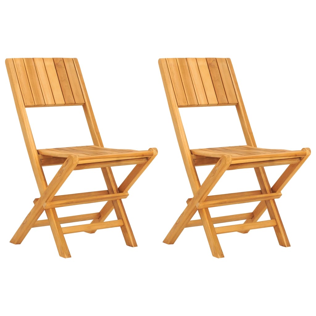 Tuinstoelen Inklapbaar 47X61X90 Cm Massief Teakhout 2 Zonder armleuning