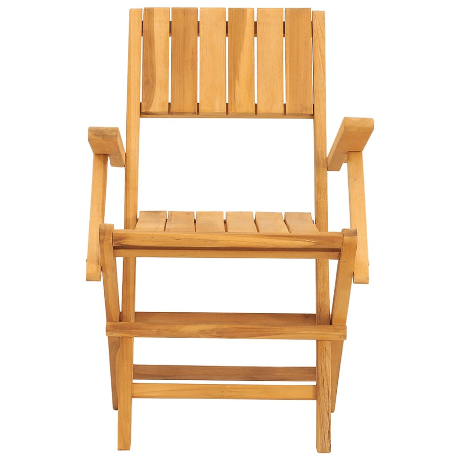 Tuinstoelen Inklapbaar 55X61X90 Cm Massief Teakhout 2 Met armleuning