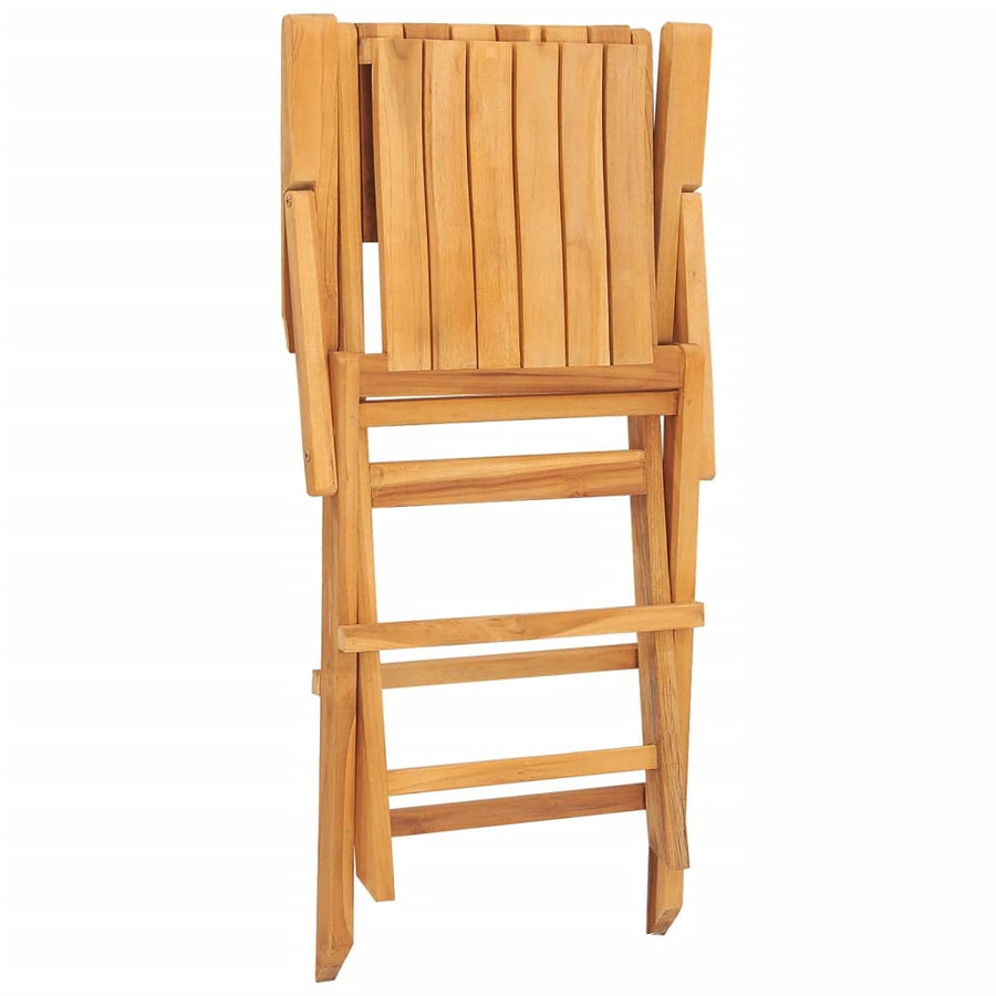 Tuinstoelen Inklapbaar 55X61X90 Cm Massief Teakhout 2 Met armleuning