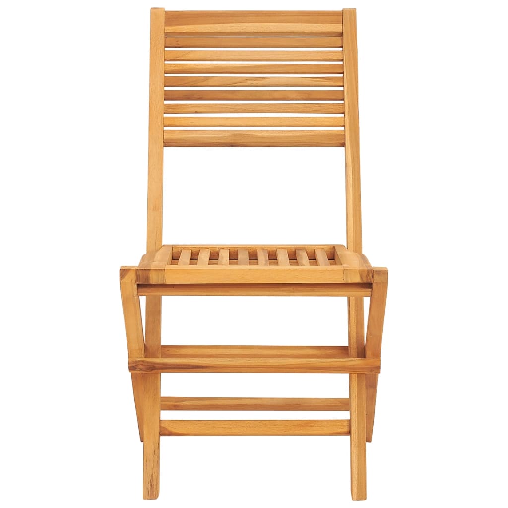 Tuinstoelen Inklapbaar 47X6X90 Cm Massief Teakhout 2 Zonder armleuning