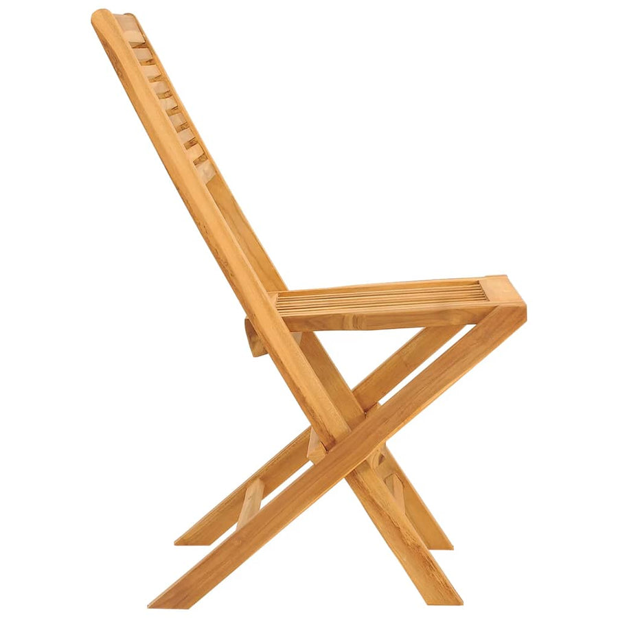 Tuinstoelen Inklapbaar 47X6X90 Cm Massief Teakhout 2 Zonder armleuning