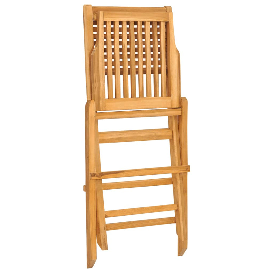 Tuinstoelen Inklapbaar 47X6X90 Cm Massief Teakhout 2 Zonder armleuning
