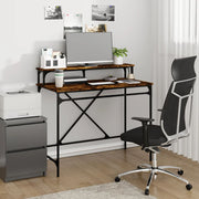 Bureau 100x50x90 cm bewerkt hout ijzer