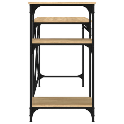 Bureau Schappen 105X50X90 Bewerkt Hout En Ijzer 105 x 50 x 90 cm Sonoma eiken