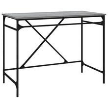 Bureau 100X50X75 Cm Bewerkt Hout En Ijzer Grijs Sonoma Eiken