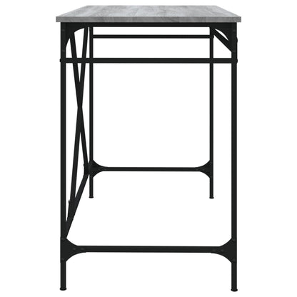 Bureau 100X50X75 Cm Bewerkt Hout En Ijzer Grijs Sonoma Eiken
