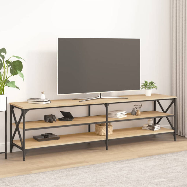 Tv-Meubel 80X40X50 Cm Bewerkt Hout Kleurig Sonoma eiken