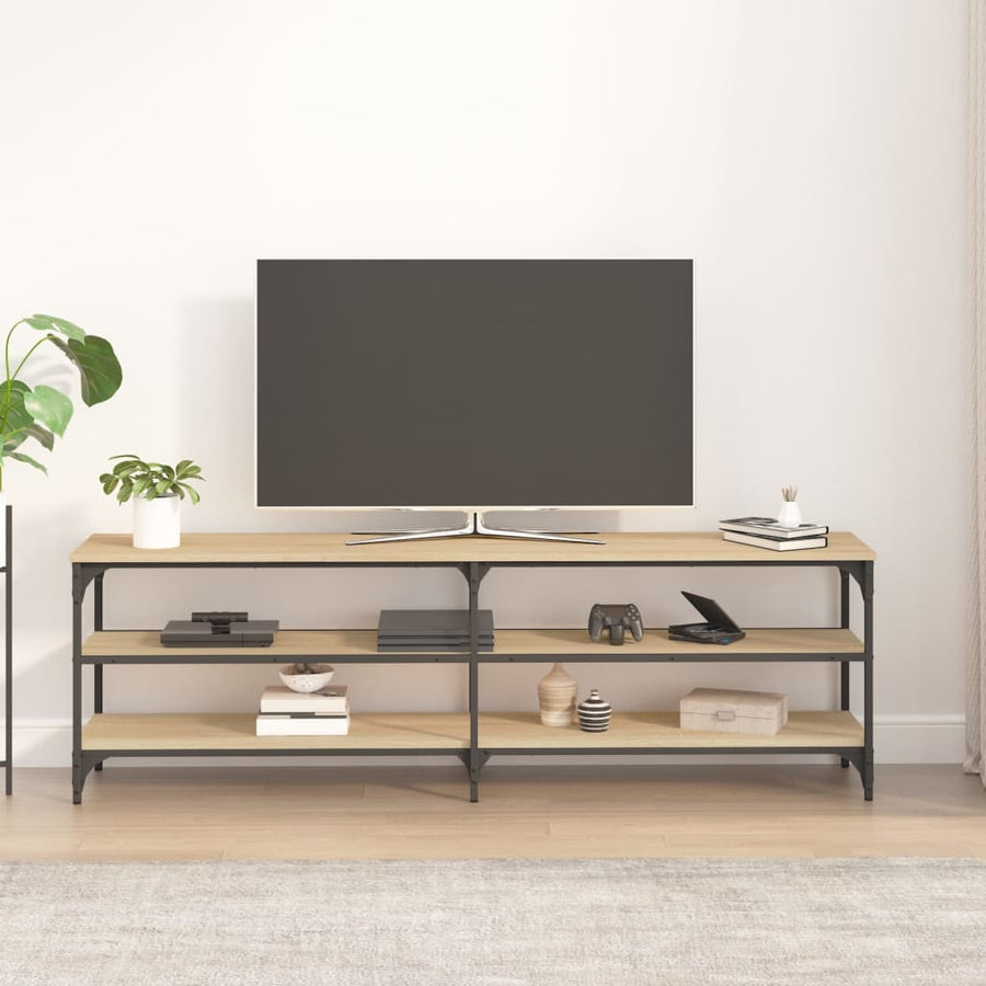 Tv-Meubel 60X30X50 Cm Bewerkt Hout Kleurig Sonoma eiken