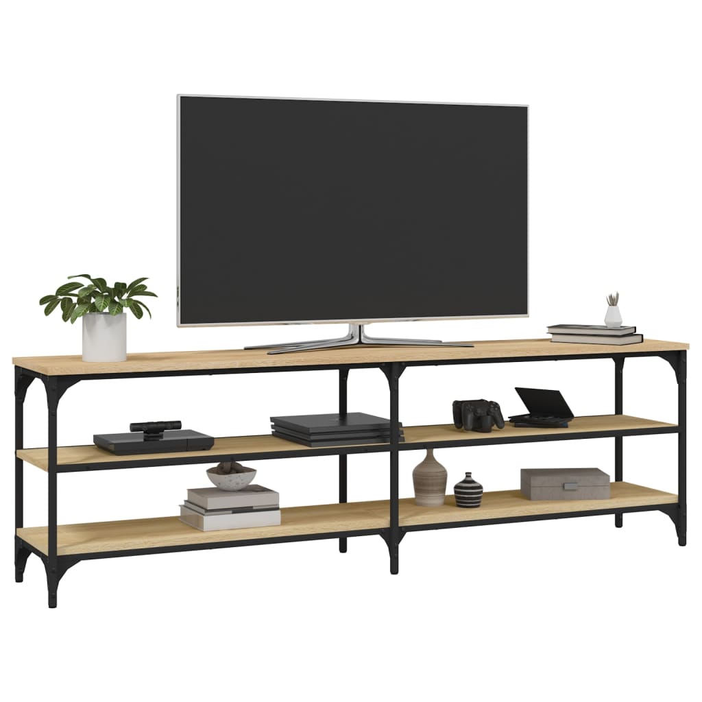 Tv-Meubel 60X30X50 Cm Bewerkt Hout Kleurig Sonoma eiken