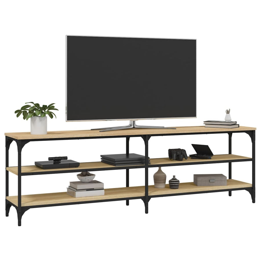 Tv-Meubel 60X30X50 Cm Bewerkt Hout Kleurig Sonoma eiken