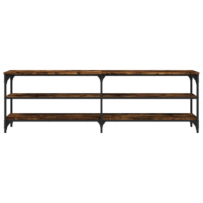 Tv-Meubel 60X30X50 Cm Bewerkt Hout Kleurig Gerookt eiken