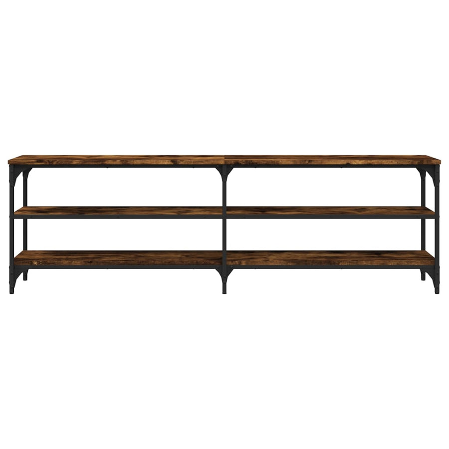 Tv-Meubel 60X30X50 Cm Bewerkt Hout Kleurig Gerookt eiken