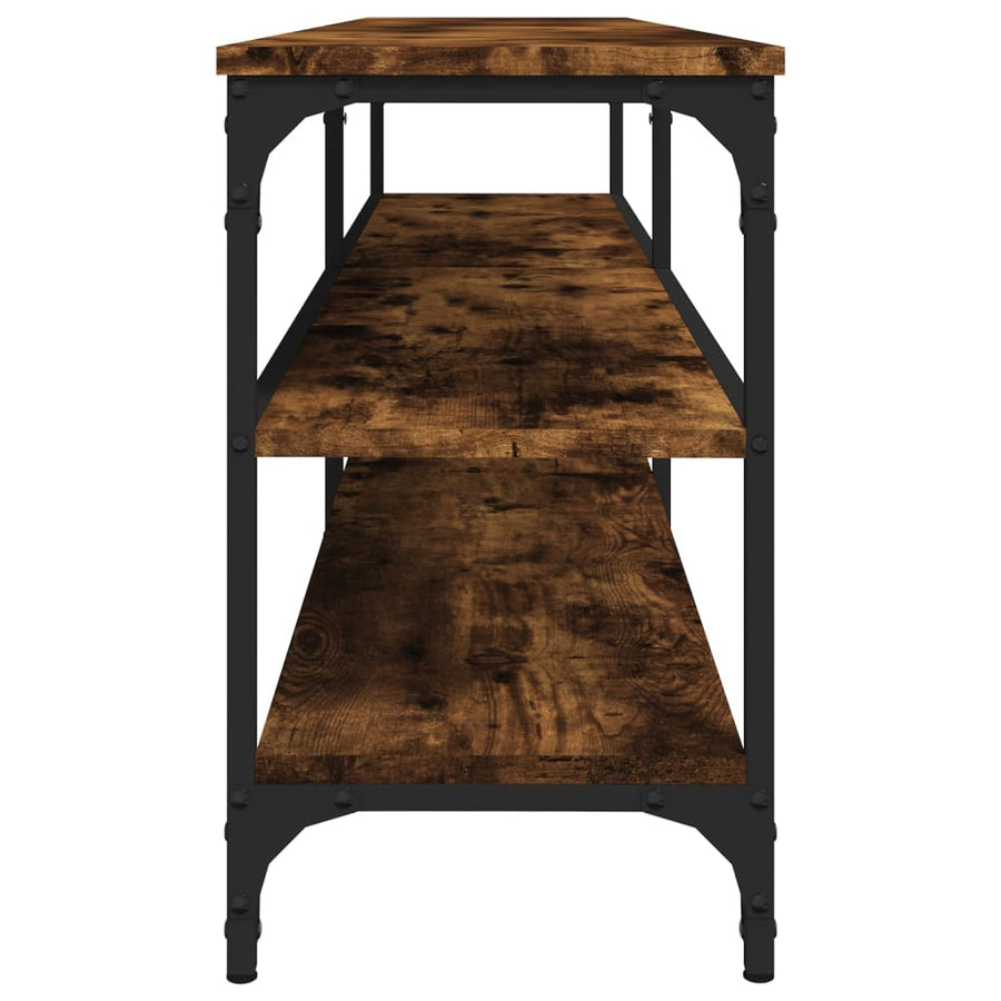 Tv-Meubel 60X30X50 Cm Bewerkt Hout Kleurig Gerookt eiken