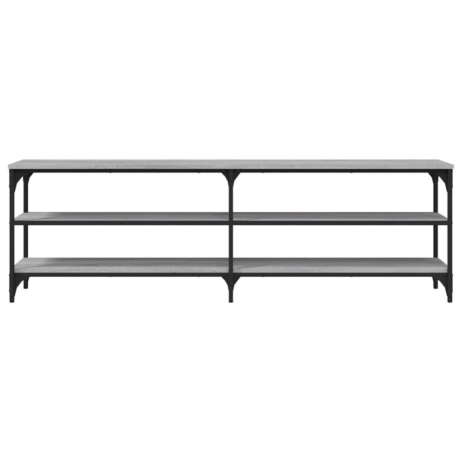 Tv-Meubel 60X30X50 Cm Bewerkt Hout Eikenkleurig Grijs sonoma
