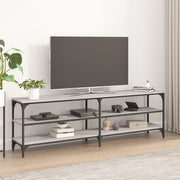 Tv-meubel 160x30x50 cm grijs eiken