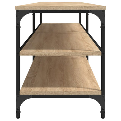 Tv-Meubel 200X30X50 Cm Bewerkt Hout Metaal Kleurig Sonoma eiken