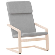 Relaxstoel stof crèmekleurig 59x82x98 cm