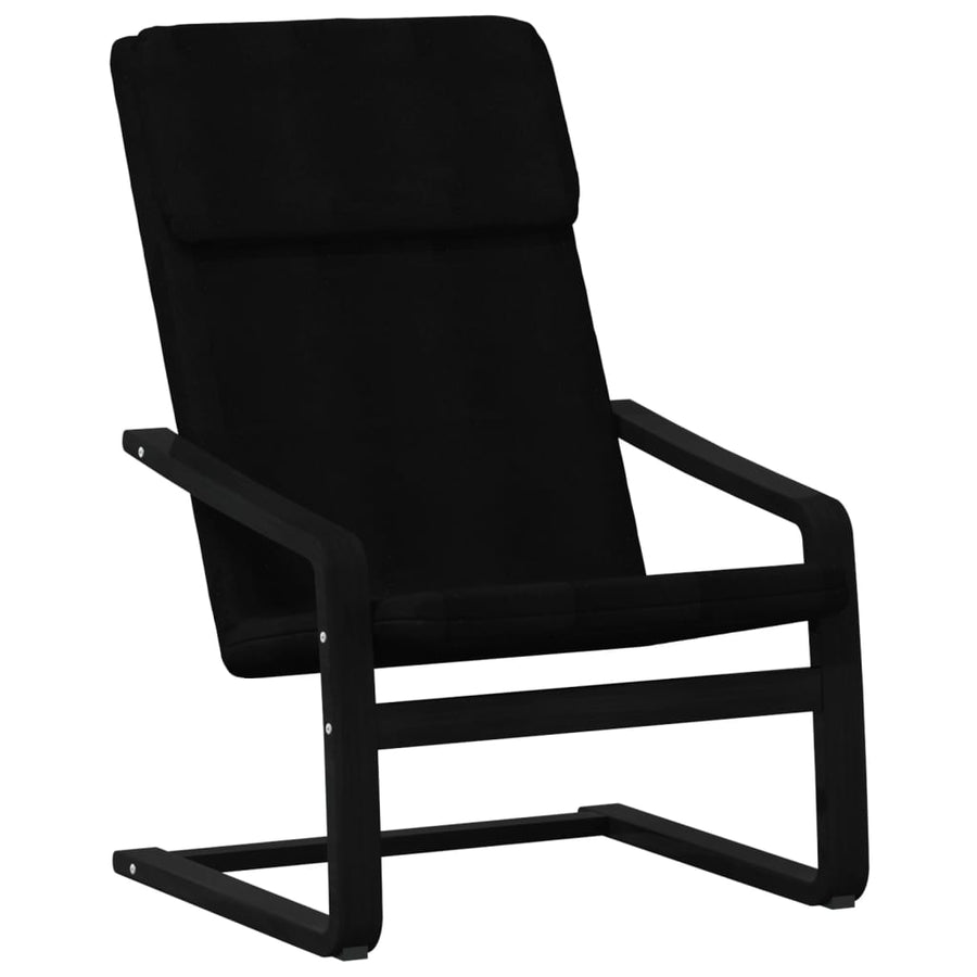 Relaxstoel Stof Zwart