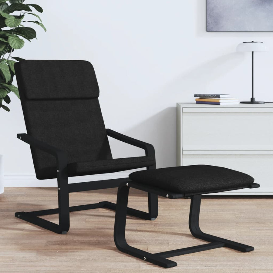 Relaxstoel Stof Zwart