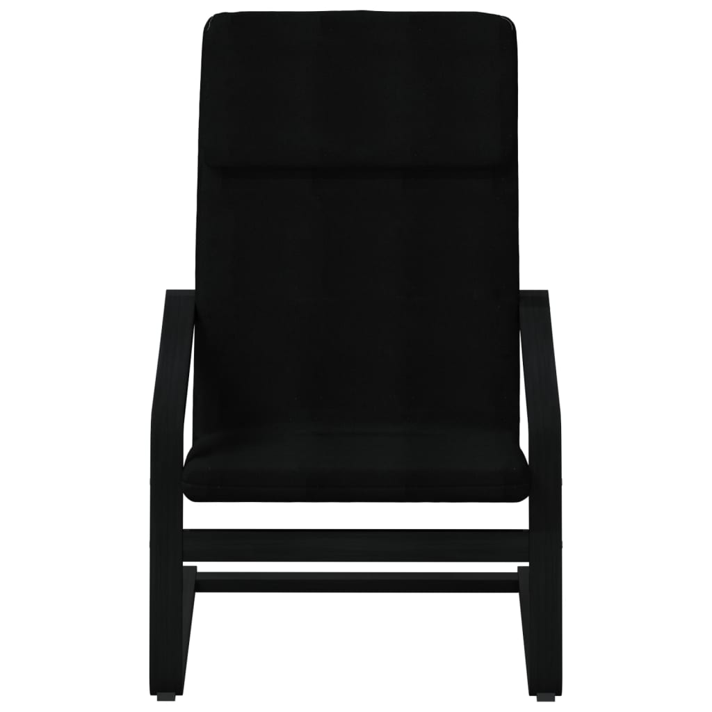 Relaxstoel Stof Zwart