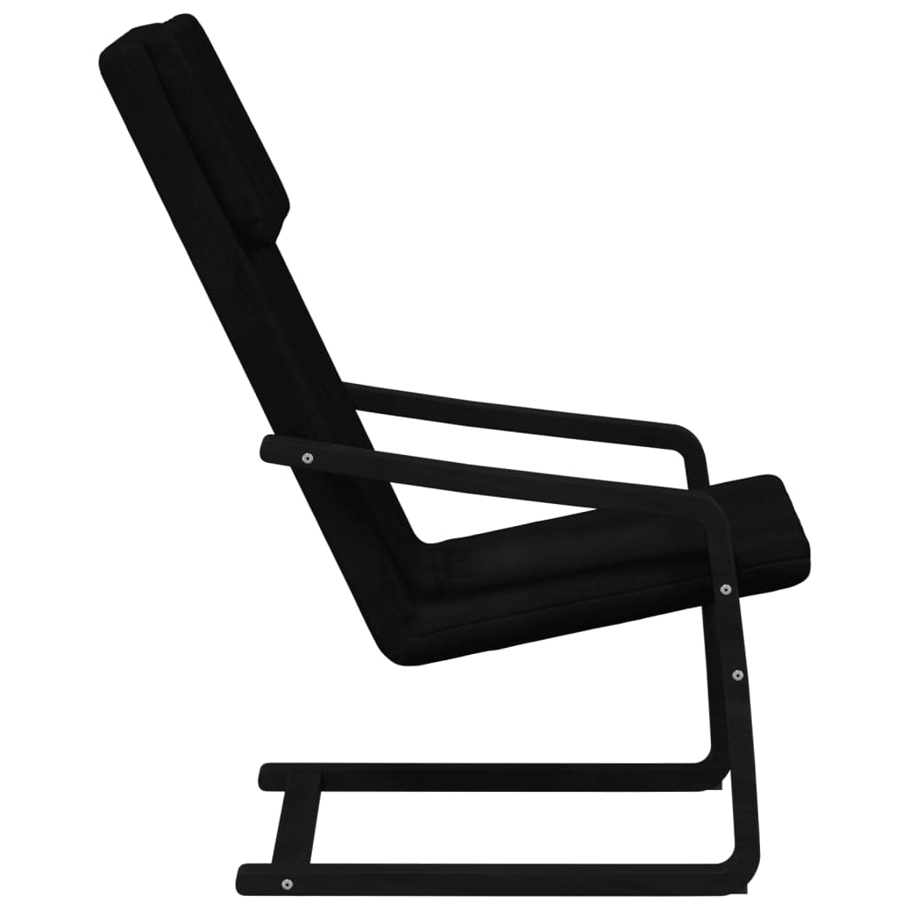 Relaxstoel Stof Zwart