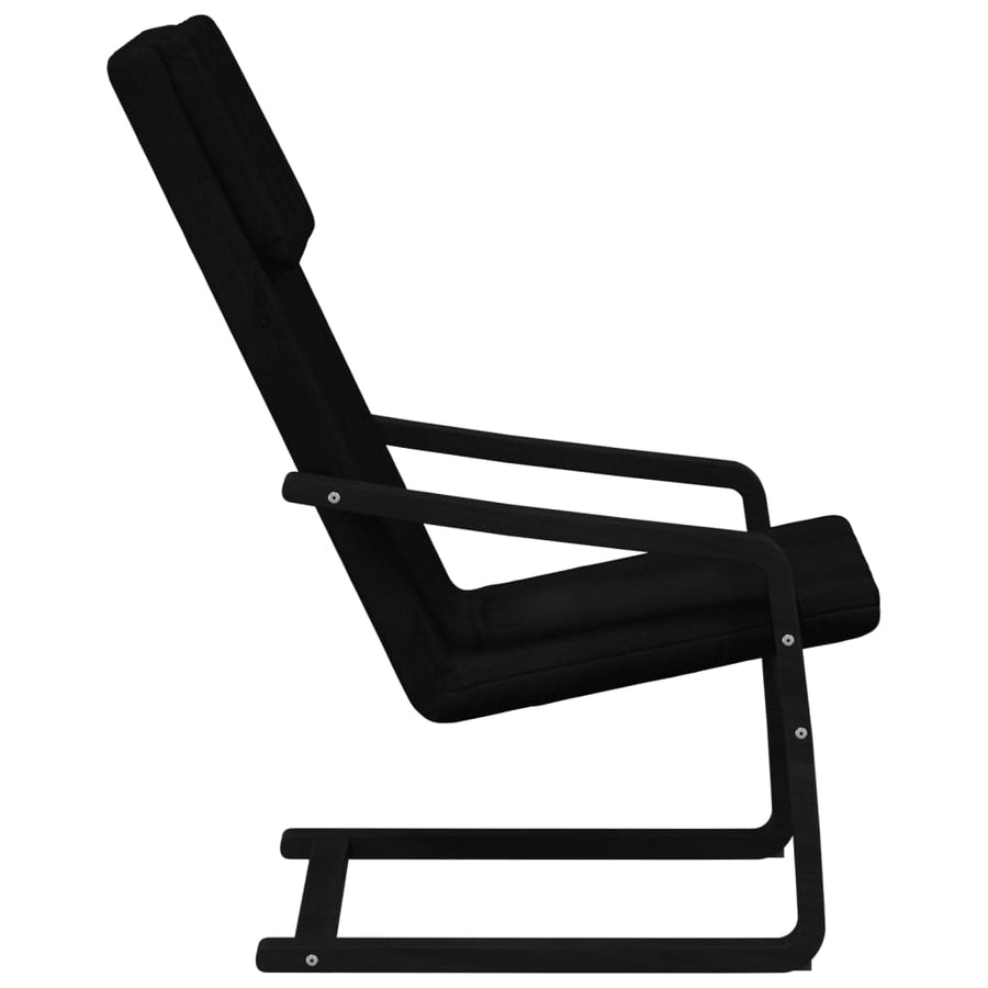 Relaxstoel Stof Zwart