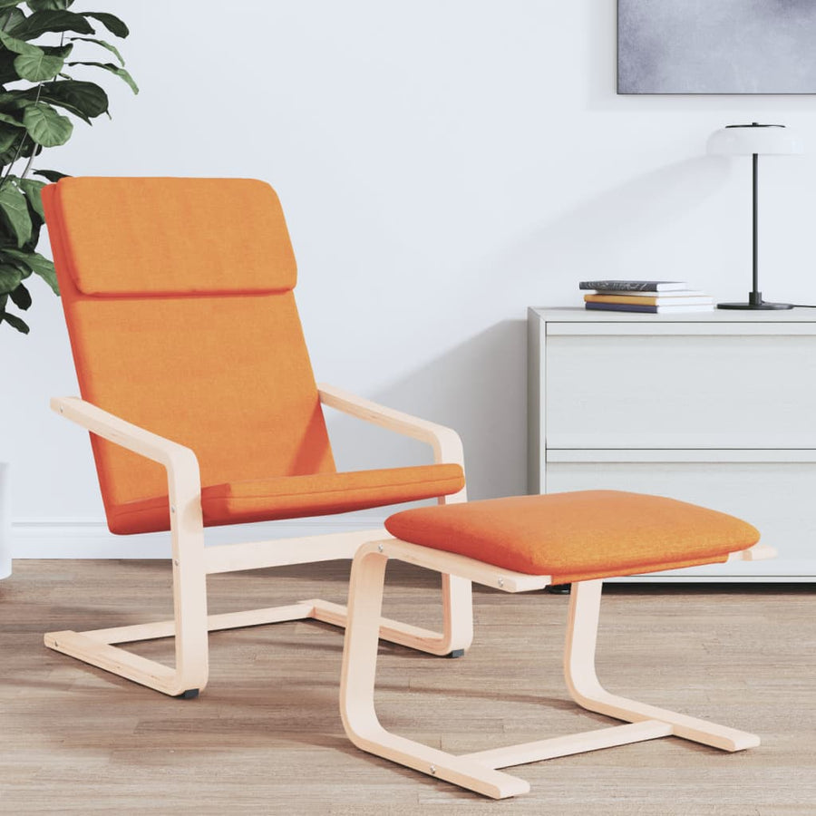 Relaxstoel Stof Donkergeel