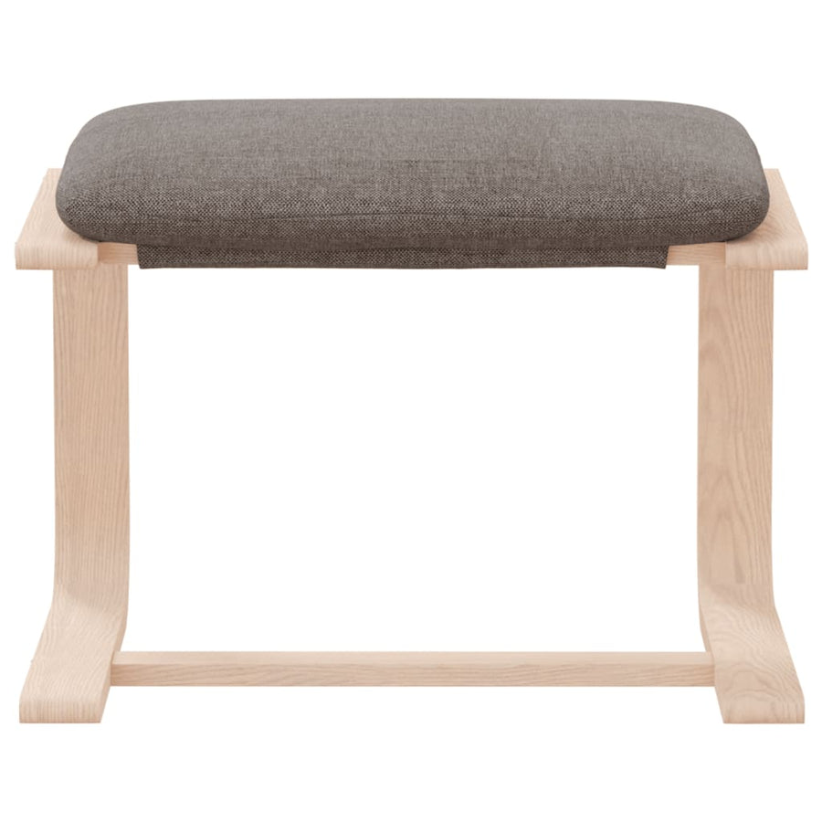 Voetenbank 51X41X40 Cm Stof Taupe