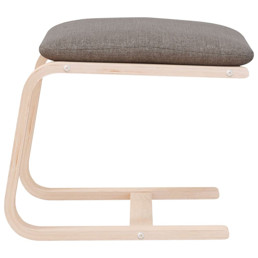 Voetenbank 51X41X40 Cm Stof Taupe