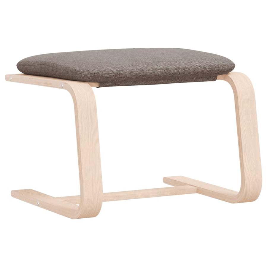Voetenbank 51X41X40 Cm Stof Taupe