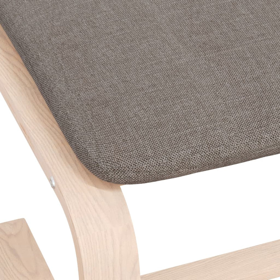 Voetenbank 51X41X40 Cm Stof Taupe