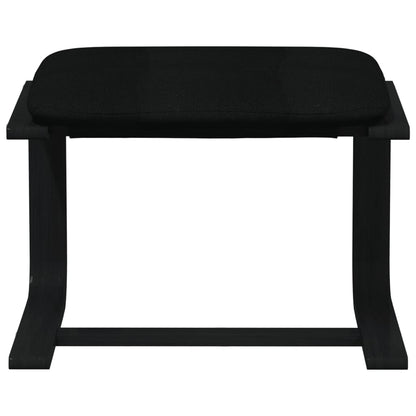 Voetenbank 51X41X40 Cm Stof Zwart