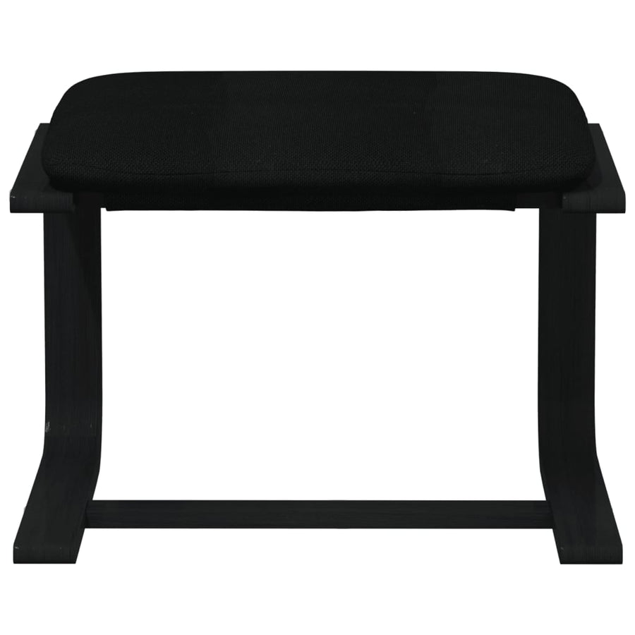 Voetenbank 51X41X40 Cm Stof Zwart