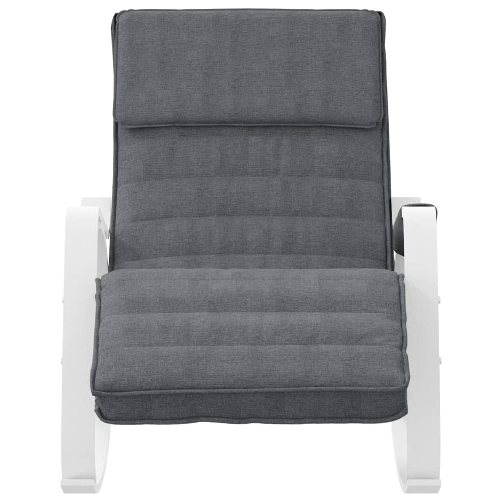 Schommelstoel Stof Donkergrijs dark grey and white