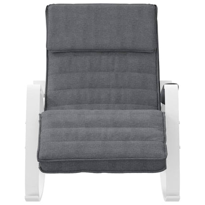 Schommelstoel Stof Donkergrijs dark grey and white