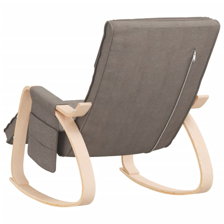 Schommelstoel Stof Taupe