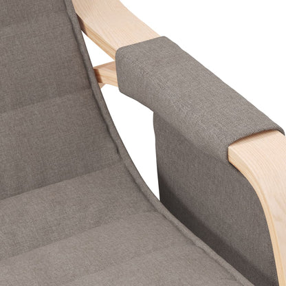 Schommelstoel Stof Taupe